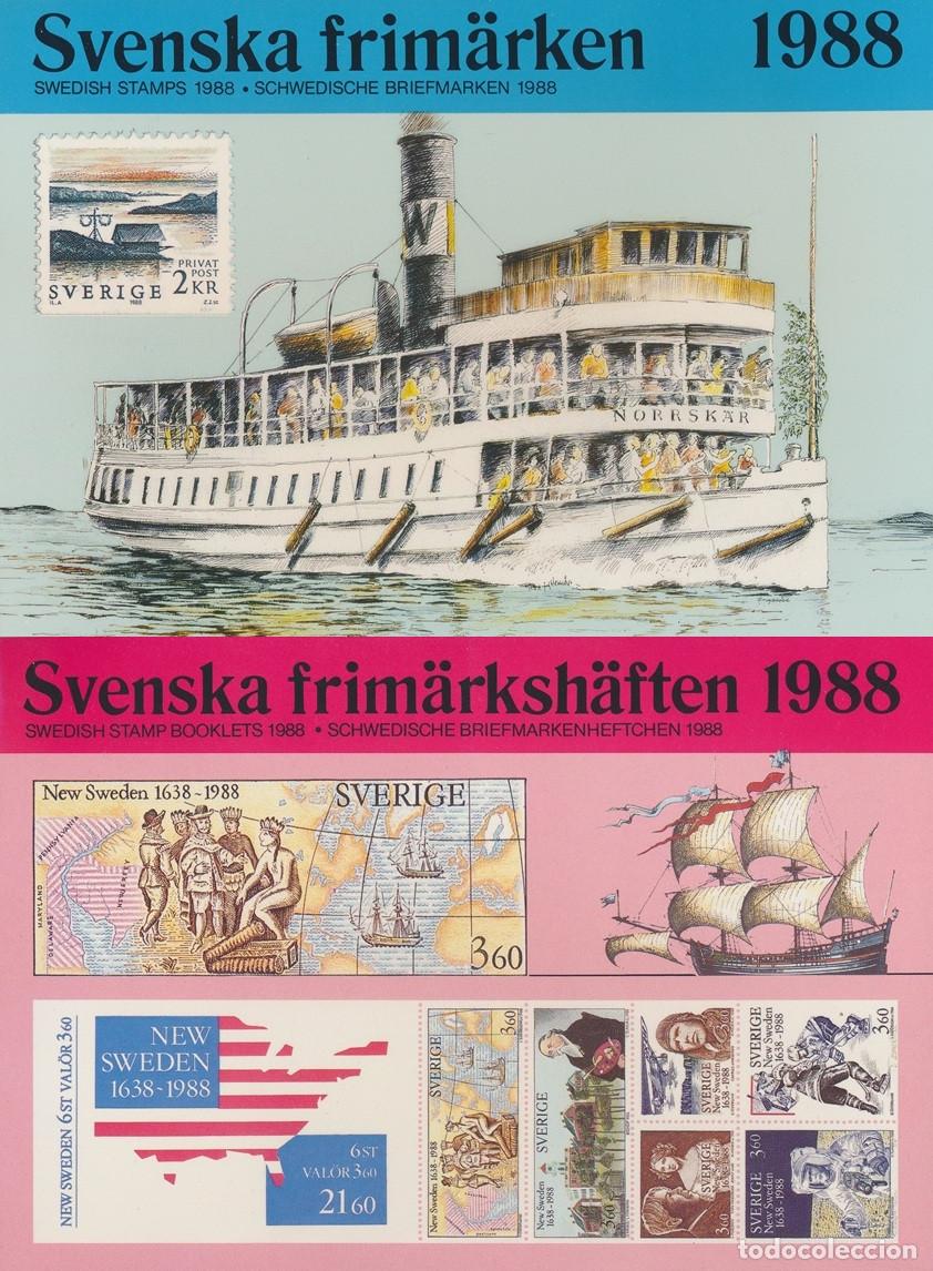 Sellos: Schwedische Briefmarken - Swedish Stamps - Svenska Frim&auml;rken 1988