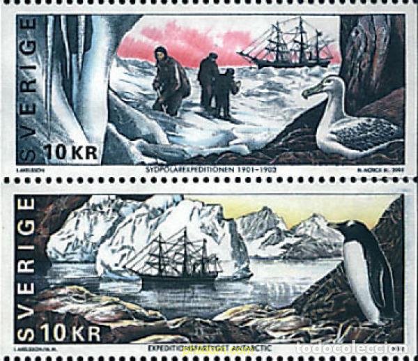 Sellos: 4807 MNH SUECIA 2002 EXPEDICIONES SUECAS AL POLO SUR