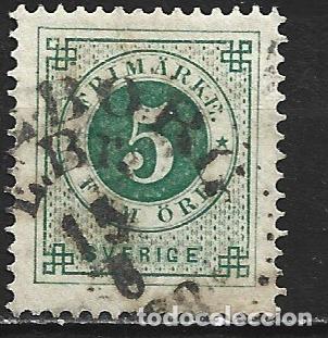 Sellos: SUECIA YVERT NUM. 32 USADO - Foto 1