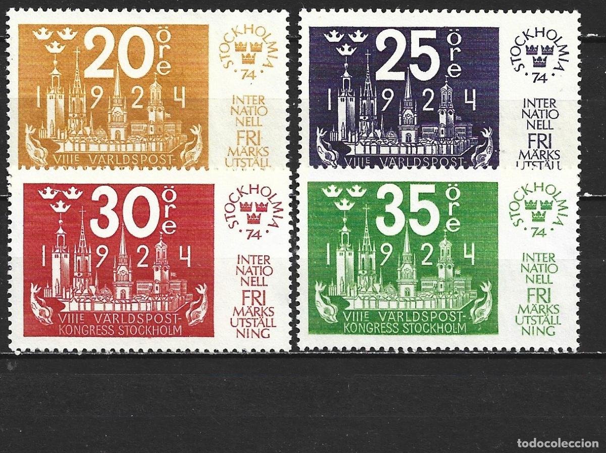 Sellos: SUECIA YVERT NUM. 845/848 SERIE COMPLETA NUEVA SIN GOMA