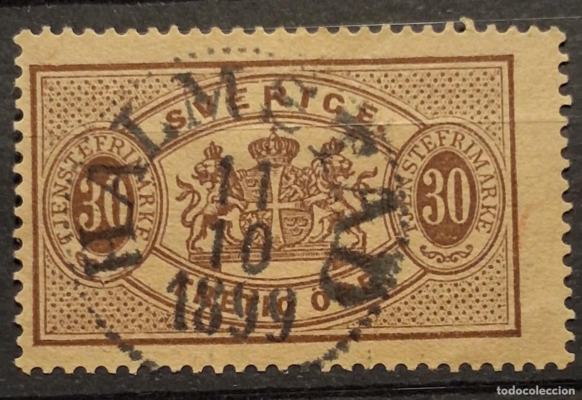 Sellos: SUECIA, 1886, CAT.MI. D9Bb.