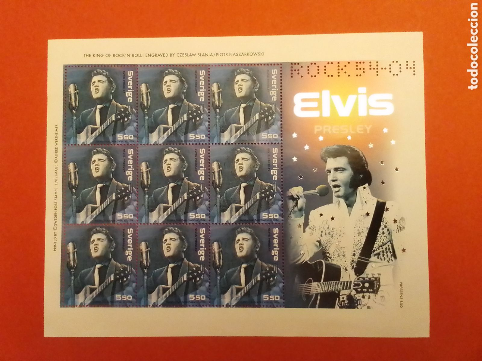 Sellos: ELVIS PRESLEY, HB Suecia 2004
