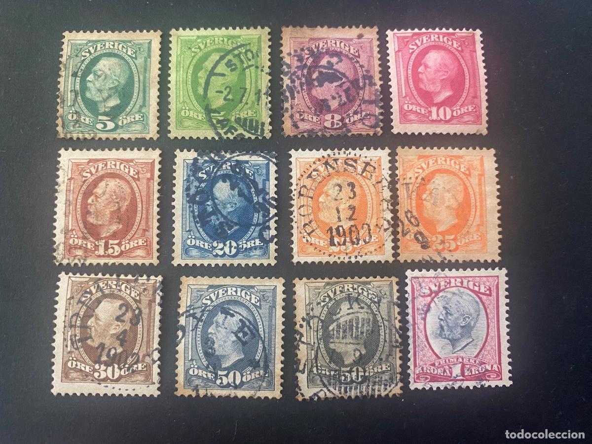 Stamps: Suecia 1891 serie completa