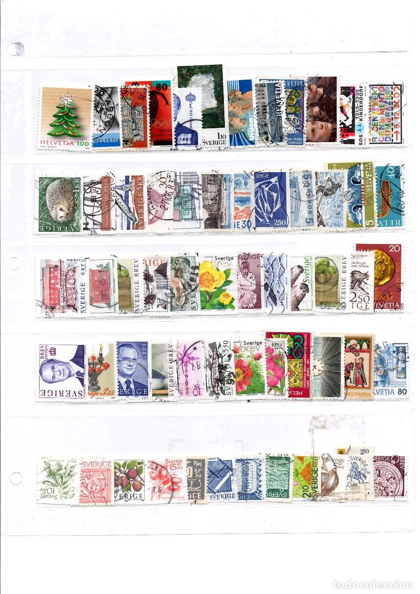Sellos: Suecia 60 sellos usados