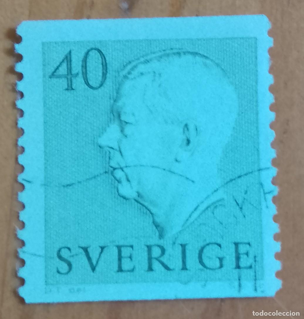Sellos: SUECIA - V/F 40 - MONARQUIA, REY: GUSTAVO ADOLFO VI - VER DESCRIPCI&Oacute;N