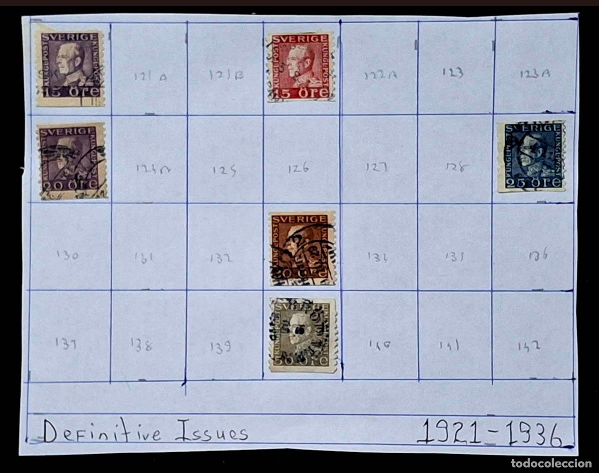 Sellos: 1921-1936, 6 sellos de Suecia