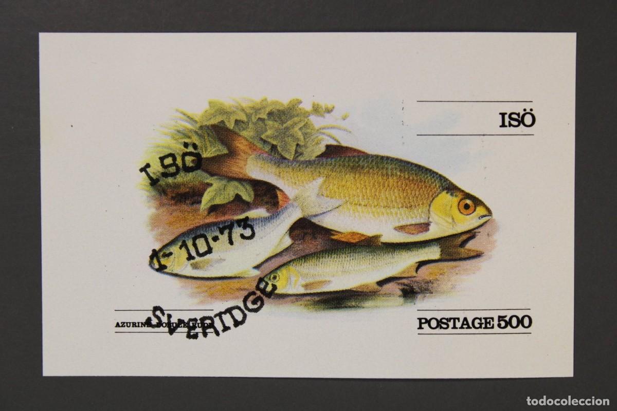 Sellos: ISO SUECIA 1973 SHEET USED MNH FAUNA MARINA FISHES PECES POISSONS PESCI FISCHEN PEIXES MARINE LIFE