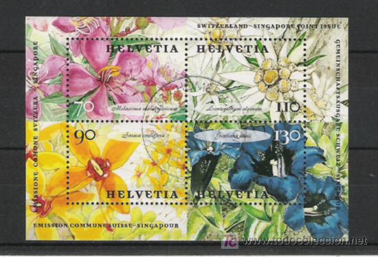 Sellos: SUIZA    HOJA  BLOQUE MATASELLADA - Foto 1
