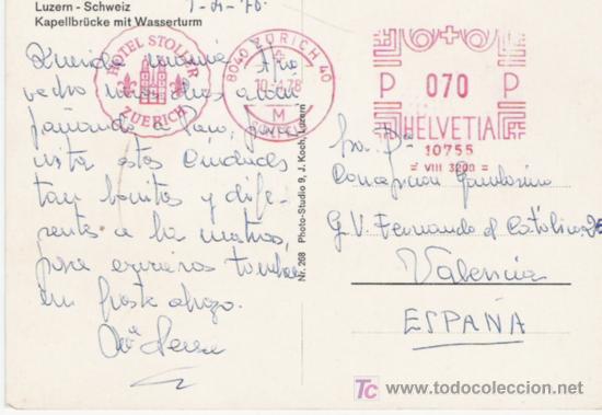 Sellos: SUIZA POSTAL CIRCULADA - Foto 1