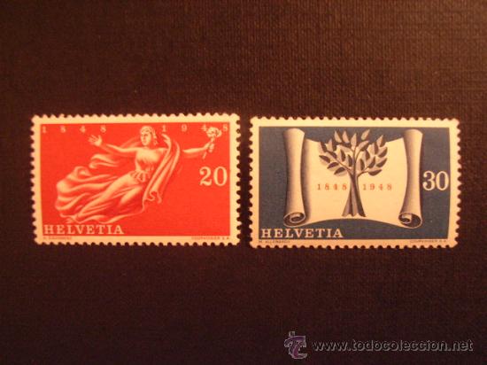 Francobolli: N&ordm; YVERT  455/6*** A&Ntilde;O 1948.  CENTENARIO ESTADO CONFEDERAL