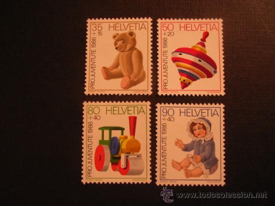 Stamps: N&ordm; YVERT  1260/3*** A&Ntilde;O 1986.  PRO JUVENTUD. JUGUETES