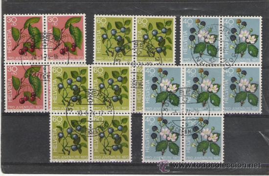 Stamps: LOTE DE SELLOS EN BLOQUE DE CUATRO DE PRO JUVENTUTE