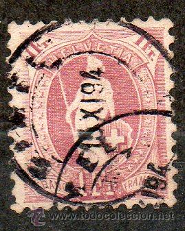 Sellos: 4   SUIZA-1882--Usado - Foto 1