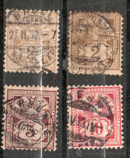 Sellos: 9  SUIZA-1885-99-Usado -Marca de Control- - Foto 1