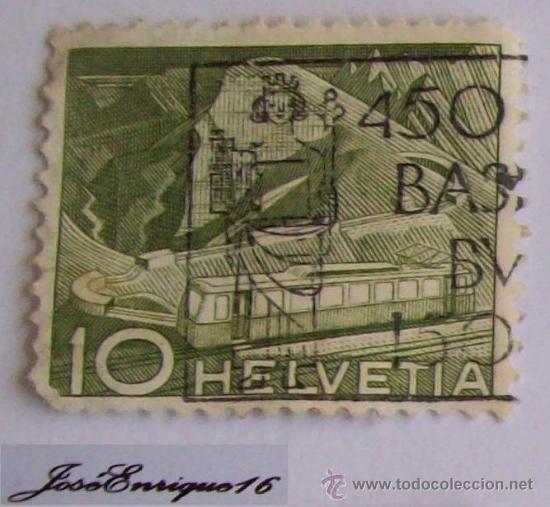 Timbres: SELLO SUIZA (HELVETIA) 10