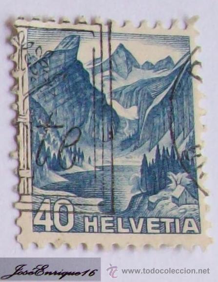 Timbres: SELLO 40 HELVETIA - DECADA DEL 50