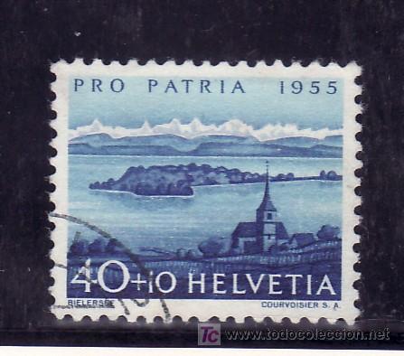 Sellos: suiza  566 usada, lago de biel - Foto 1