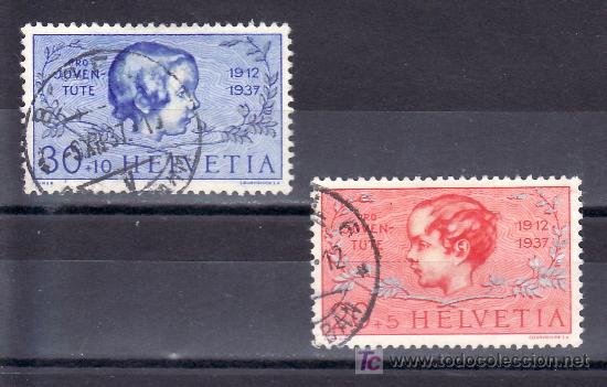 Sellos: suiza  305/6 usada, - Foto 1