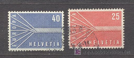 Sellos: SUIZA, 2 SELLOS USADOS - Foto 1