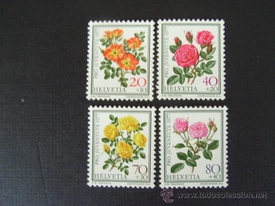 Stamps: N&ordm; YVERT 1042/5*** A&Ntilde;O 1977  PRO JUVENTUD. ROSAS