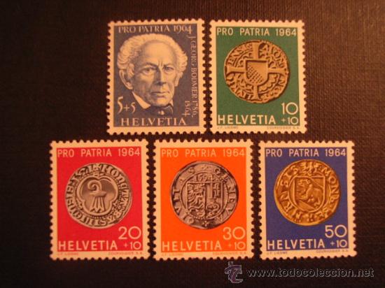 Briefmarken: N&ordm; YVERT HB 730/4*** A&Ntilde;O 1964  PRO PATRIA. MONEDAS
