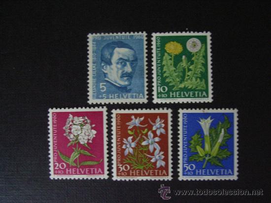 Stamps: N&ordm; YVERT 668/2*** A&Ntilde;O 1960  PRO JUVENTUD. FLORA
