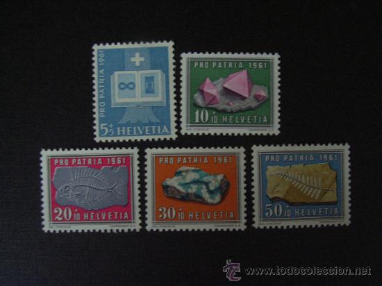 Stamps: N&ordm; YVERT 677/1*** A&Ntilde;O 1961  PRO PATRIA. MINERALES Y FOSILES
