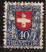 Sellos: SUIZA,USADO,YVERT 195. - Foto 1