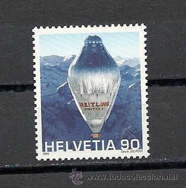 Sellos: SUIZA 1999, YVERT N&ordm; 1608**, TEMA GLOBOS - Foto 1