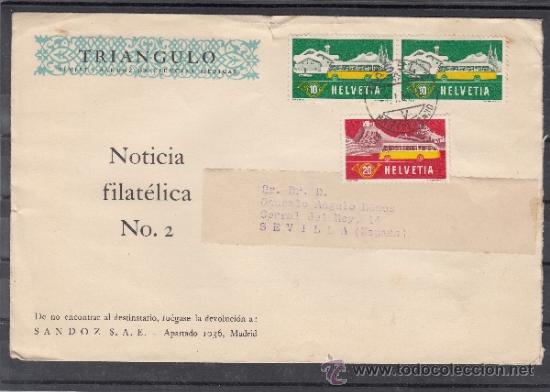 Sellos: suiza  537(2)/8 mat&ordm; circulada, - Foto 1