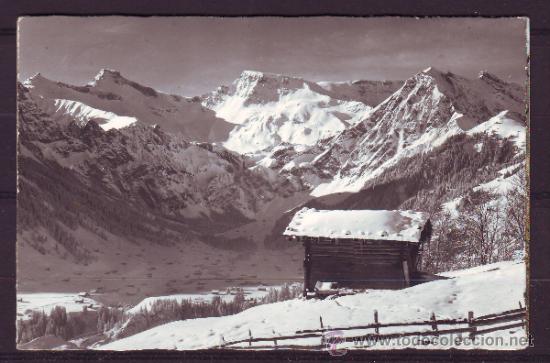 Sellos: ANTIGUA POSTAL SUIZA.CIRCULADA A SUECIA.BEL ADELBODEN.NATURALEZA.MONTA&Ntilde;AS.VER FOTO ADICIONAL.