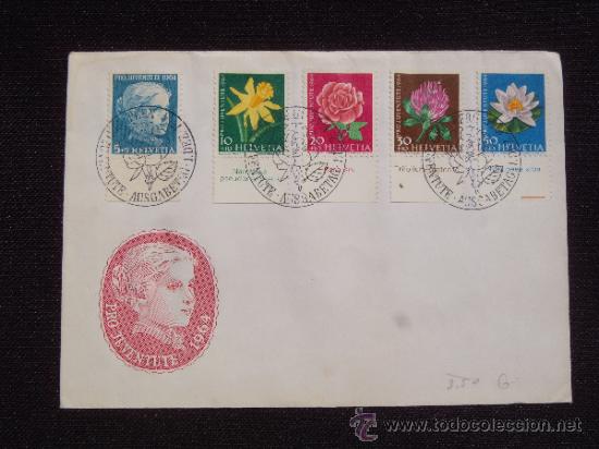 Stamps: PRO JUVENTUTE 1964 - BERN - HELVETIA - 5 SELLOS Y TRIPLE MATASELLOS