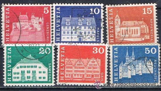 Sellos: SUIZA - LOTE 6 SELLOS - EDIFICIOS (USADO) LOTE 1 - Foto 1