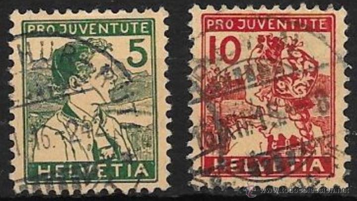 Sellos: SUIZA YVERT N&ordm; 149/50 USADA - Foto 1