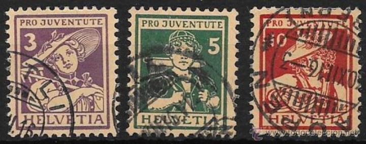 Sellos: SUIZA YVERT N&ordm; 151/53 USADO - Foto 1
