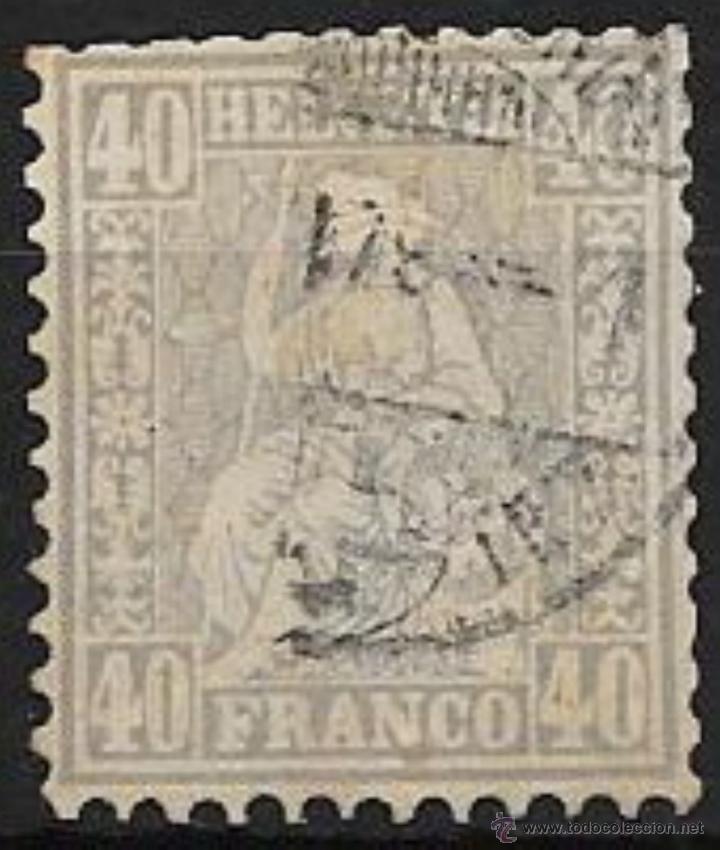 Sellos: SUIZA YVERT N&ordm; 47 USADO - Foto 1