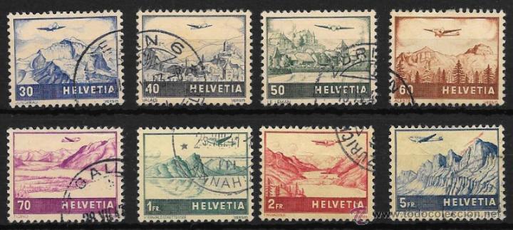 Sellos: SUIZA YEVRT N&ordm; 27/34 USADA - Foto 1