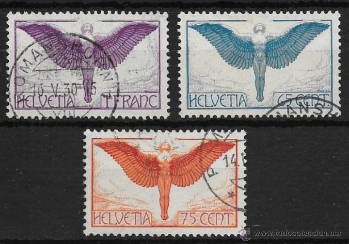 Sellos: SUIZA YVERT N&ordm; 10/12 USADA - Foto 1