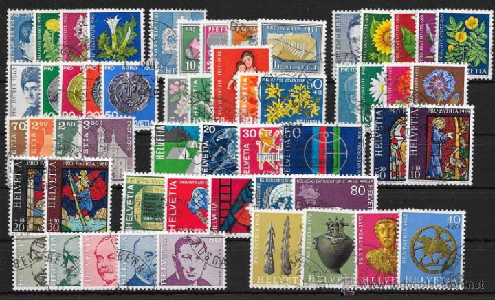 Sellos: SUIZA. SERIES COMPLETAS EN USADAS - Foto 1
