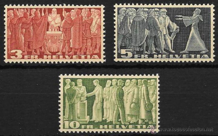 Sellos: SUIZA YVERT N&ordm; 313A/15C * - Foto 2