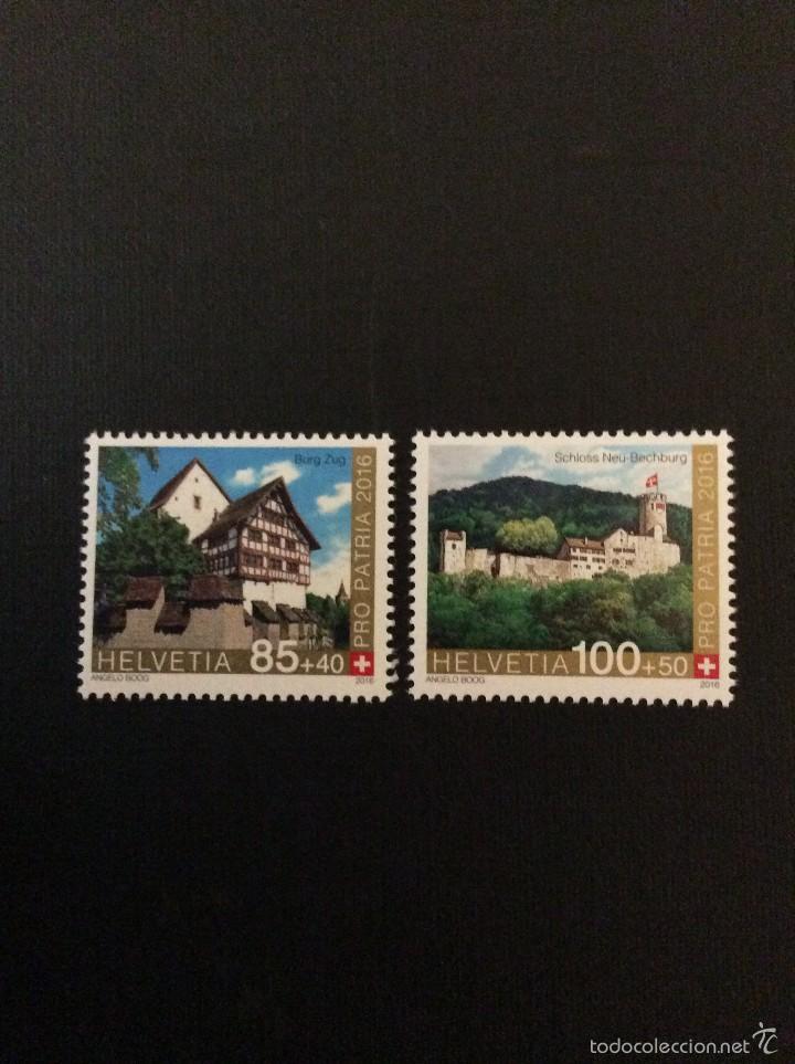 Sellos: SUIZA A&Ntilde;O 2016. CASTILLOS - Foto 1