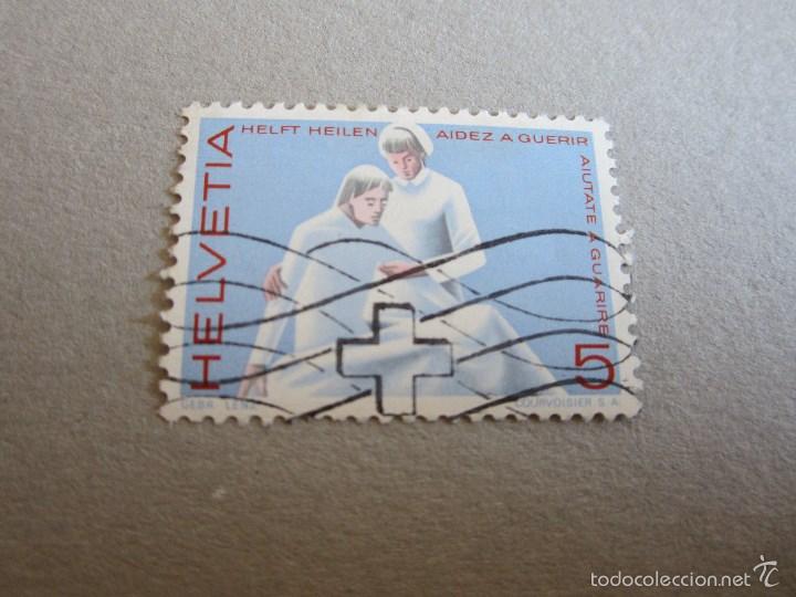 Briefmarken: SUZA 1965, ZUMSTEIN N&ordm; 428, PROPAGANDA-ENFERMERA Y ENFERMO.MATASELLADO