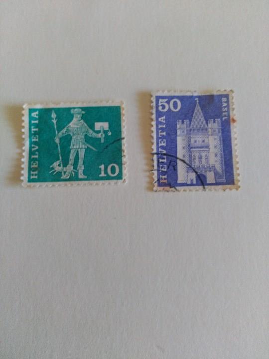 Sellos: 2 valores, usados. - Foto 1