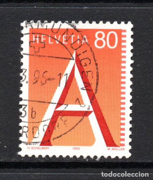 Sellos: SUIZA 1417 - A&Ntilde;O 1993 - A - Foto 1