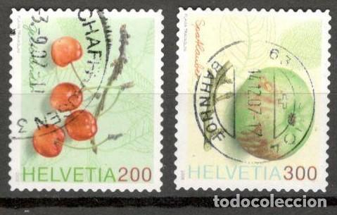 Sellos: Suiza. 2006. Frutas.  Usados. - Foto 1