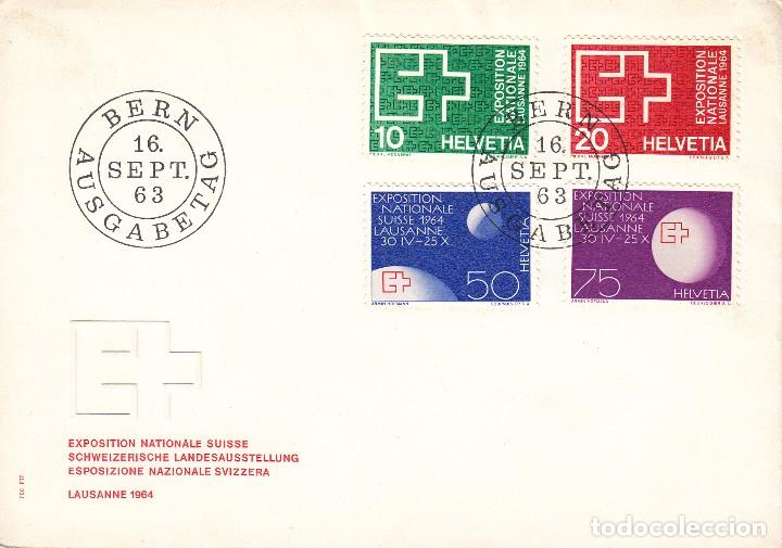 Sellos: SOBRE: 1963 SUIZA - Foto 1