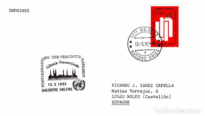 Sellos: SOBRE: 1992 SUIZA - Foto 1