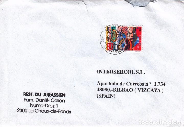 Sellos: SOBRE: 1996 SUIZA - Foto 1