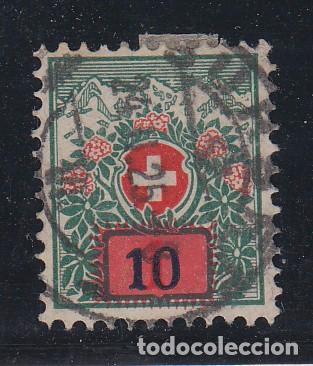 Sellos: SUIZA tasa 52 usada, - Foto 1