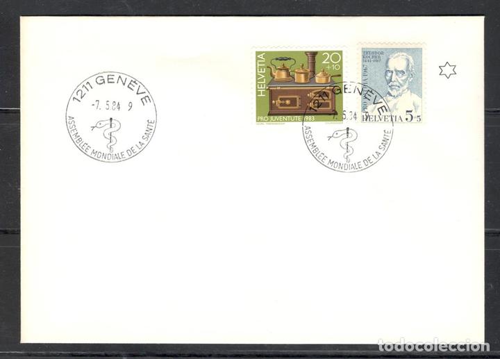 Selos: Carta postal,Suiza,1967 y 1983,Yvert 786 y 1189